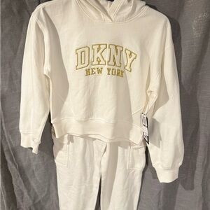 DKNY Off-White Hoodie/Jogger Set